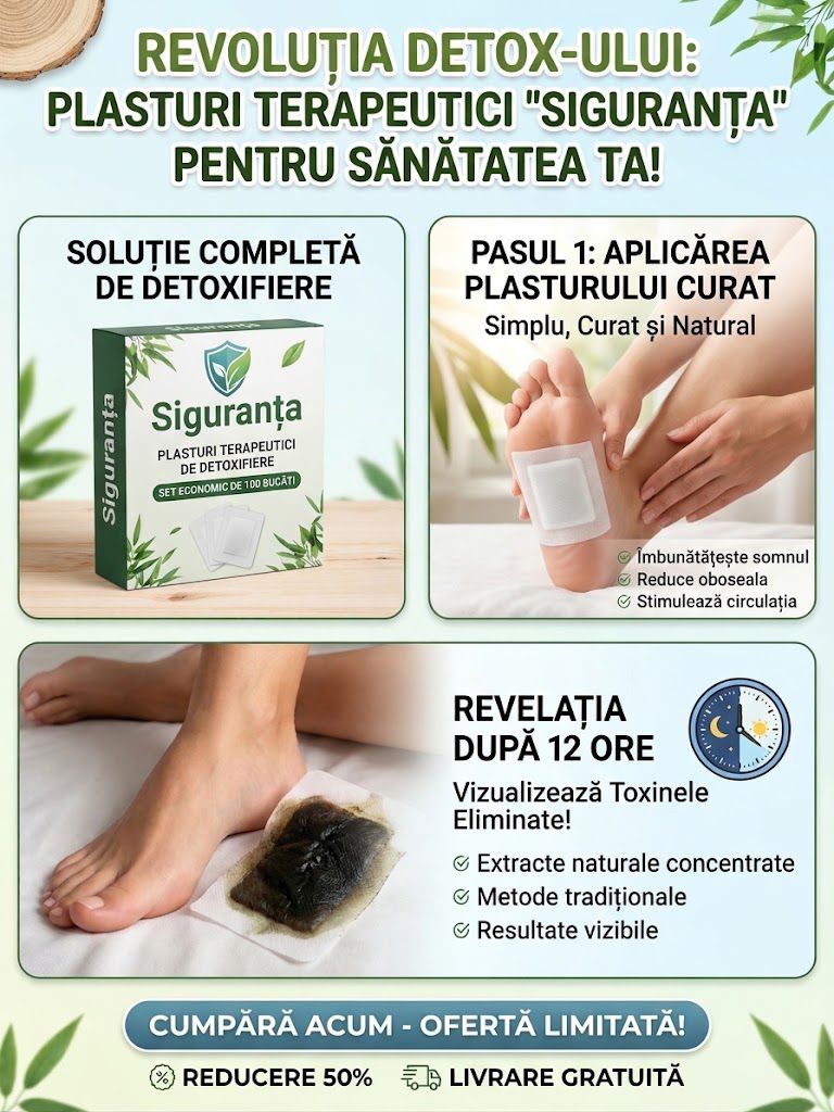 Plasturi Terapeutici de Detoxifiere